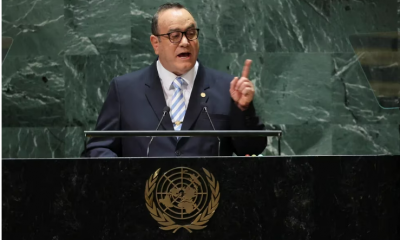 Alejandro Giammattei en la ONU. Foto: Infobae.