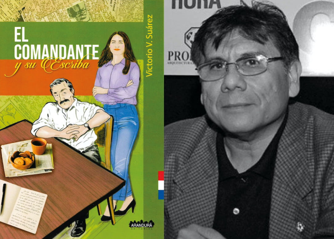 Victorio Suárez y su nueva novela. Cortesía