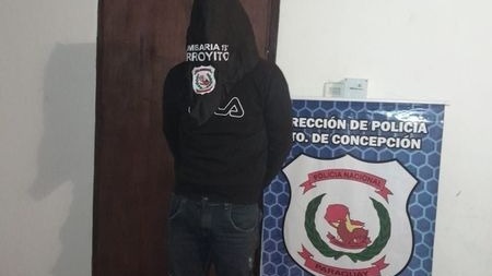 Derlis López Sosa quedó detenido. Foto: Policía Nacional.