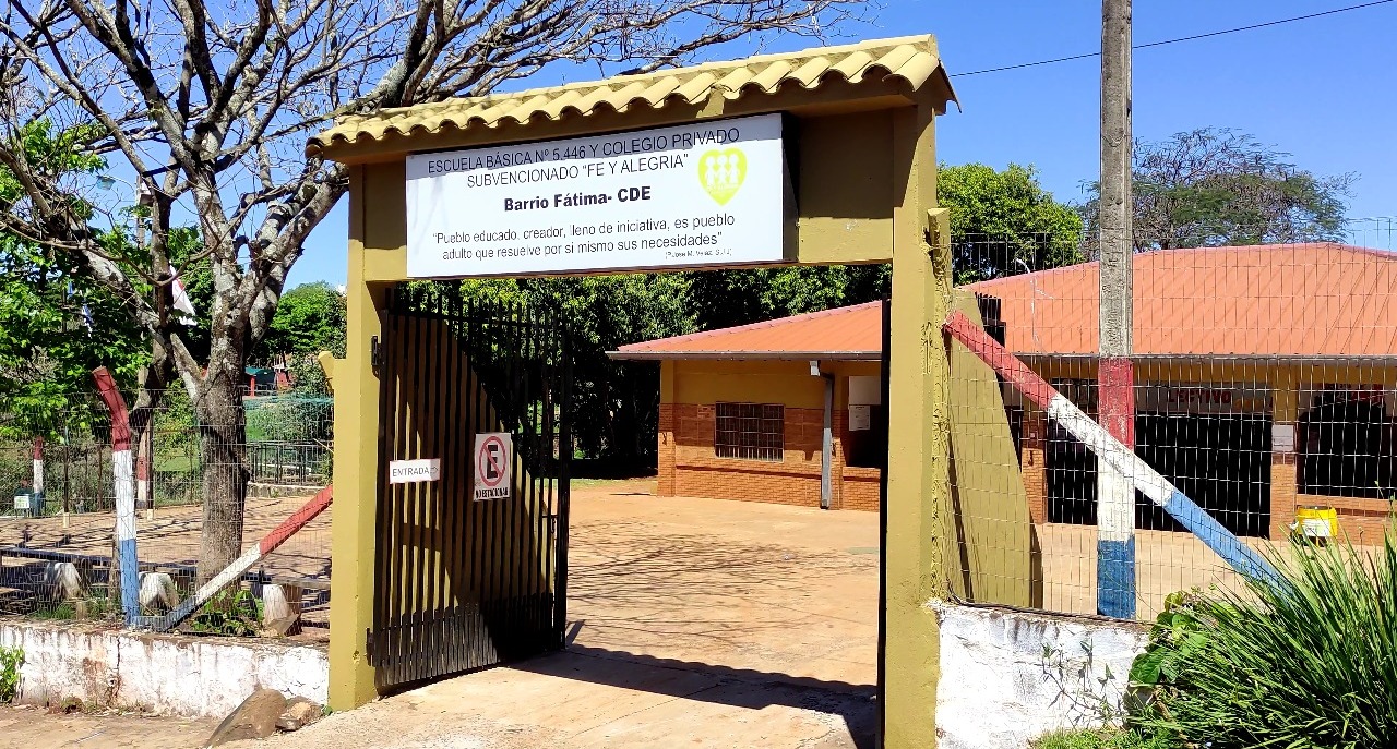 Escuela Fe y Alegría de CDE. Foto: captura.