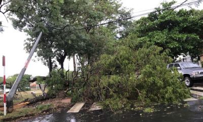 El servicio de la Ande se vio interrumpido por la tormenta del jueves por la noche. Foto: La Unión.