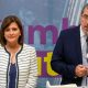 El presidente electo Bernardo Arévalo, a la derecha, y la vicepresidenta Karin Herrera ofrecen una rueda de prensa en Ciudad de Guatemala. Foto: DW.