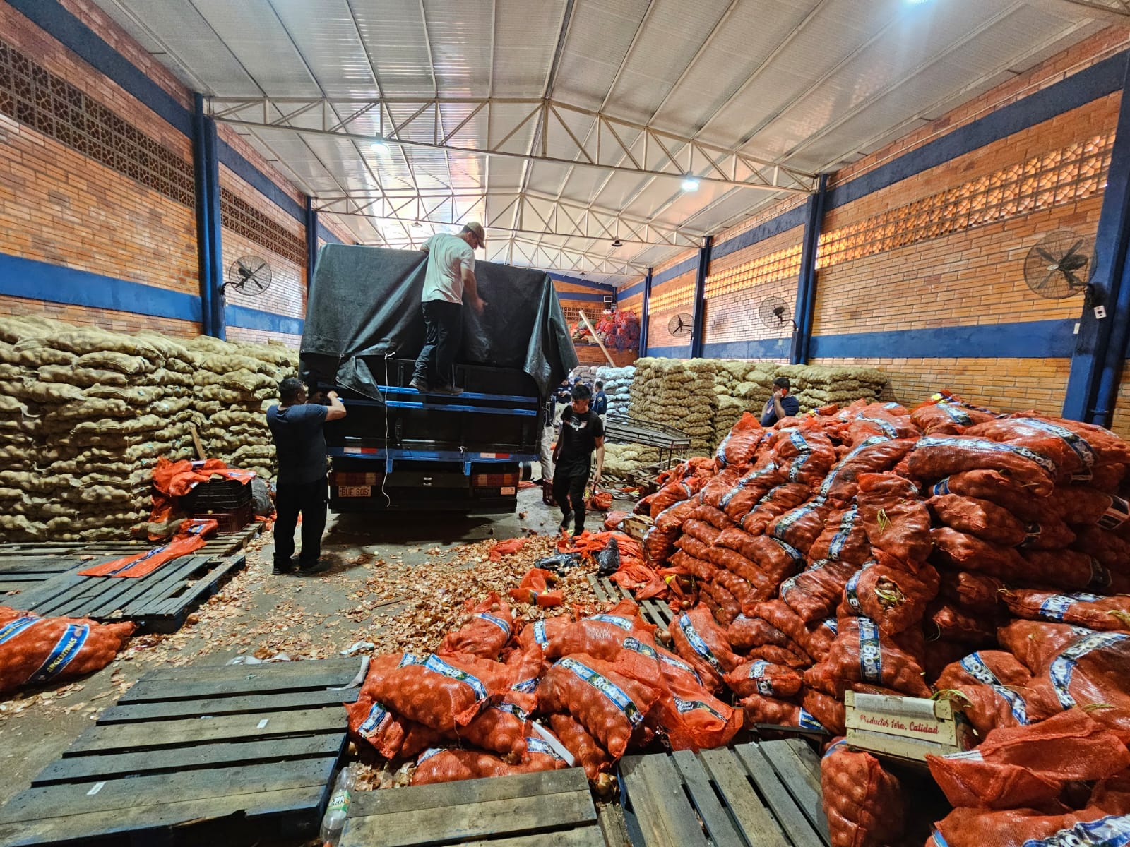 Incautación en Fernando de la Mora. Foto: Radio 1000.