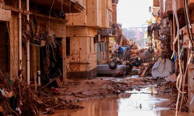 Libia sigue conmocionada por las inundaciones repentinas tras la tormenta Daniel, en el este del país. Foto: La Razón