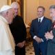 El papa Francisco recibió a Sylvester Stallone en el Vaticano. Foto: DW.