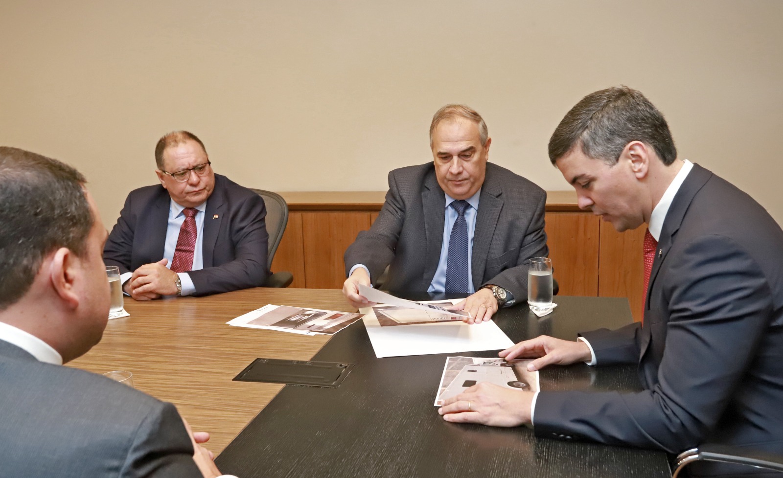 Durante el desarrollo de la reunión. Foto Presidencia