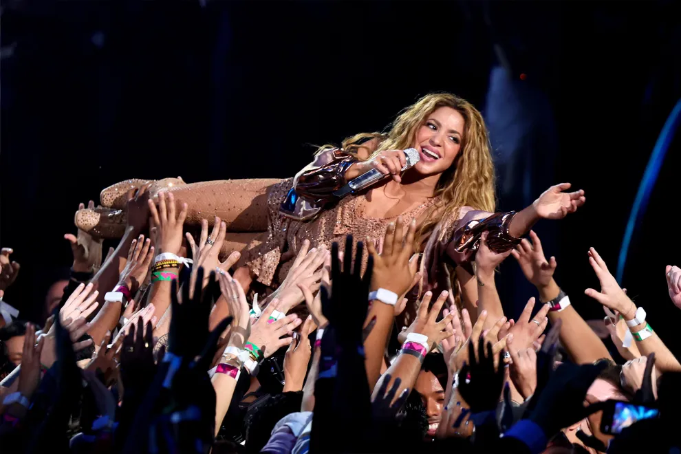 Shakira en MTV Video Music Awards. Foto. Ohlala,