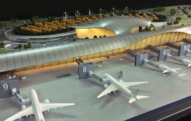 Propuesta de diseño de la nueva terminal aeroportuaria. Foto: gentileza.