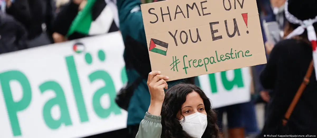 Manifestación de apoyo a Palestina en Berlin en 2021. Foto: DW.