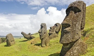 Un total de 900 moáis ocupan la isla, considerados un Patrimonio de la Humanidad desde 1995. Foto: National Geographic