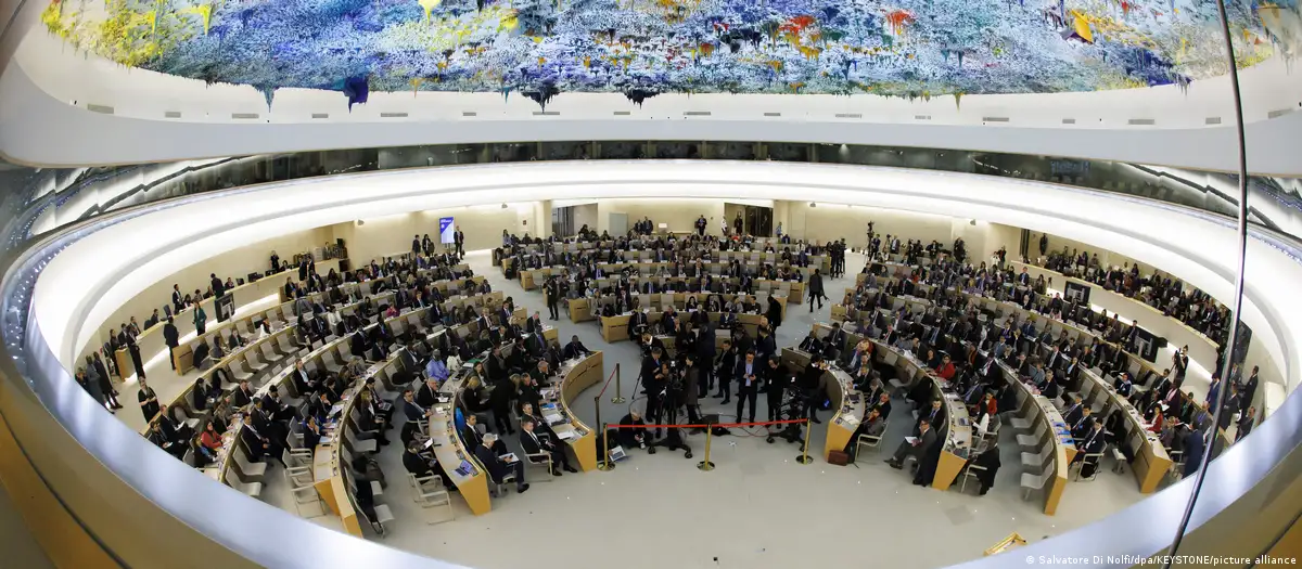 Consejo de Derechos Humanos de Naciones Unidas en Ginebra, Suiza. Foto: DW.