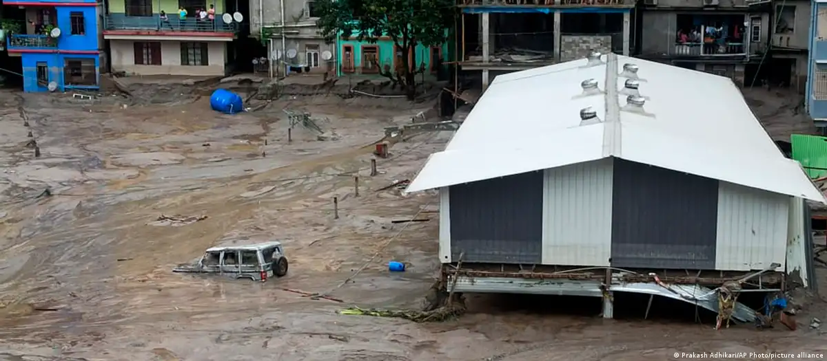 Inundaciones en Sikkim, India. Foto: DW