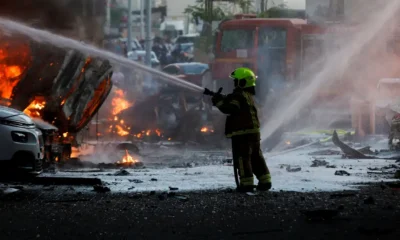 Incendio en Israel tras ataque de Hamás. Foto: DW.