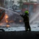 Incendio en Israel tras ataque de Hamás. Foto: DW.