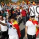 Manifestantes en Barcelona que se oponen a una amnistía a independentistas catalanes. Foto: DW.