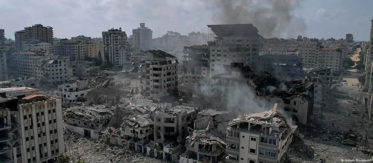 Gaza tras los bombardeos israelíes. Foto: DW.