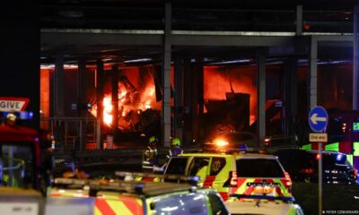 Incendio aeropuerto londinense de Luton, Foto.