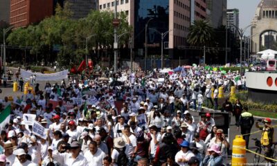 Protesta en México. Foto: DW.