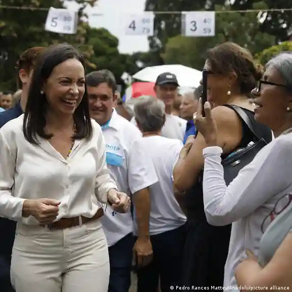 María Corina Machado. Foto: DW.