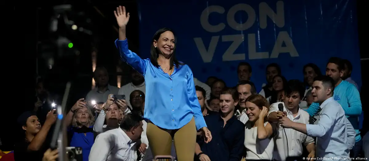 María Corina Machado. Foto: DW.