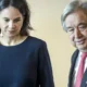 La ministra de Exteriores alemana, Annalena Baerbock, ayer junto a António Guterres. Foto: DW.