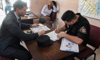 Funcionarios radicaron la denuncia ante la Policía Nacional. Foto: MSP BS.