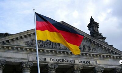 Bandera de Alemania. Foto referencial.