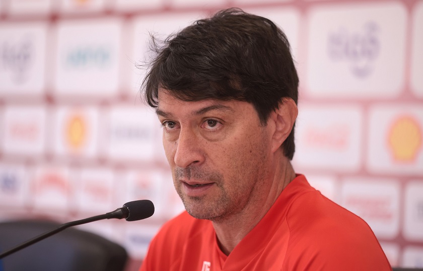 Daniel Garnero, entrenador de la selección paraguaya absoluta. Foto: Gentileza de la Asociación Paraguaya de Fútbol.