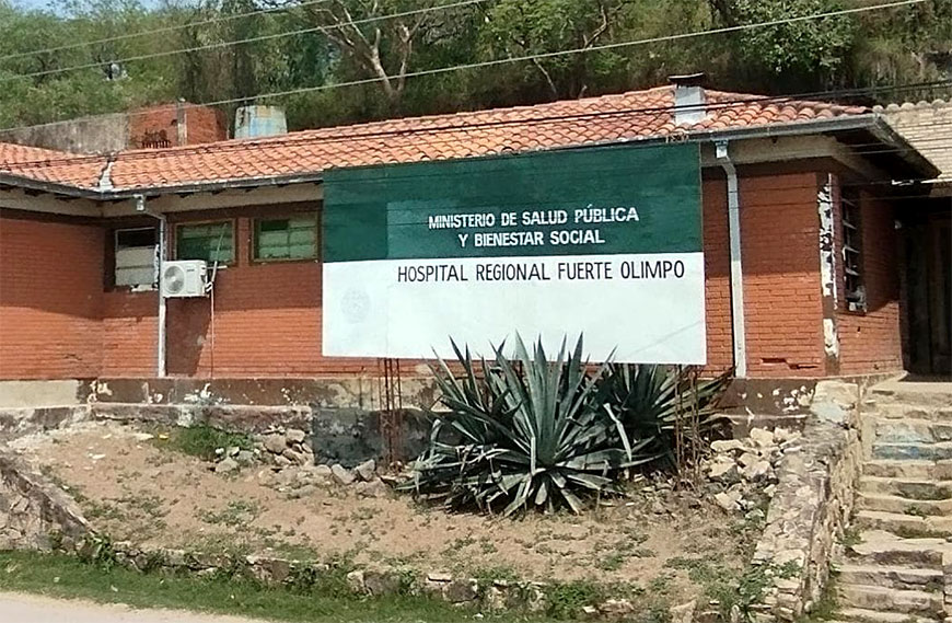 Hospital Distrital de Fuerte Olimpo. Foto: Salud Pública.