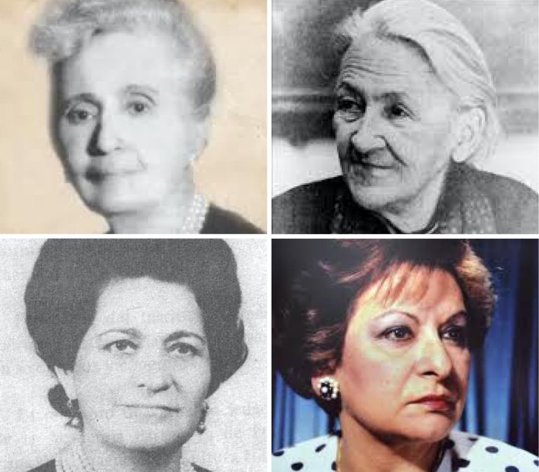 Teresa Lamas Carísimo, Branislava Susnik, Idalia Flores de Zarza y Olinda Massare de Kostianovsky. Archivo