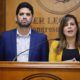 Diputado Raúl Benítez y la senadora Kattya González. Foto: Gentileza.