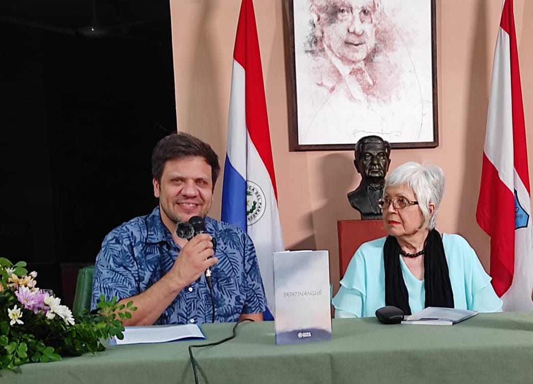 Christian Kent y Susy Delgado, durante la presentación. Cortesía