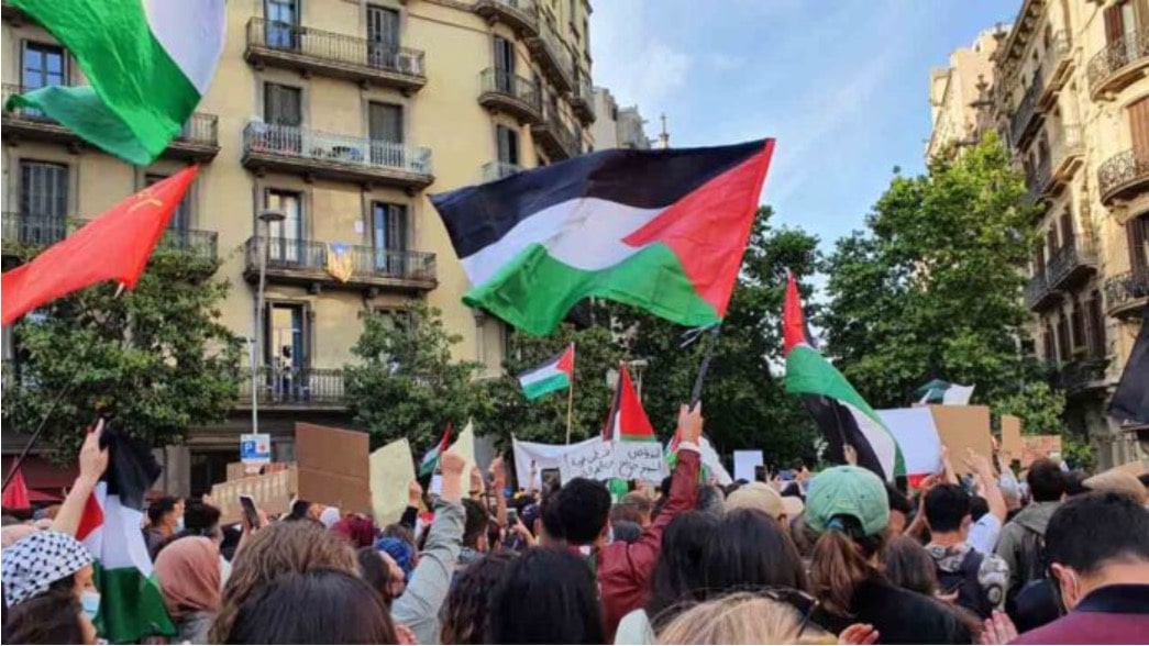 Manifestación pro Palestina en Barcelona. Archivo