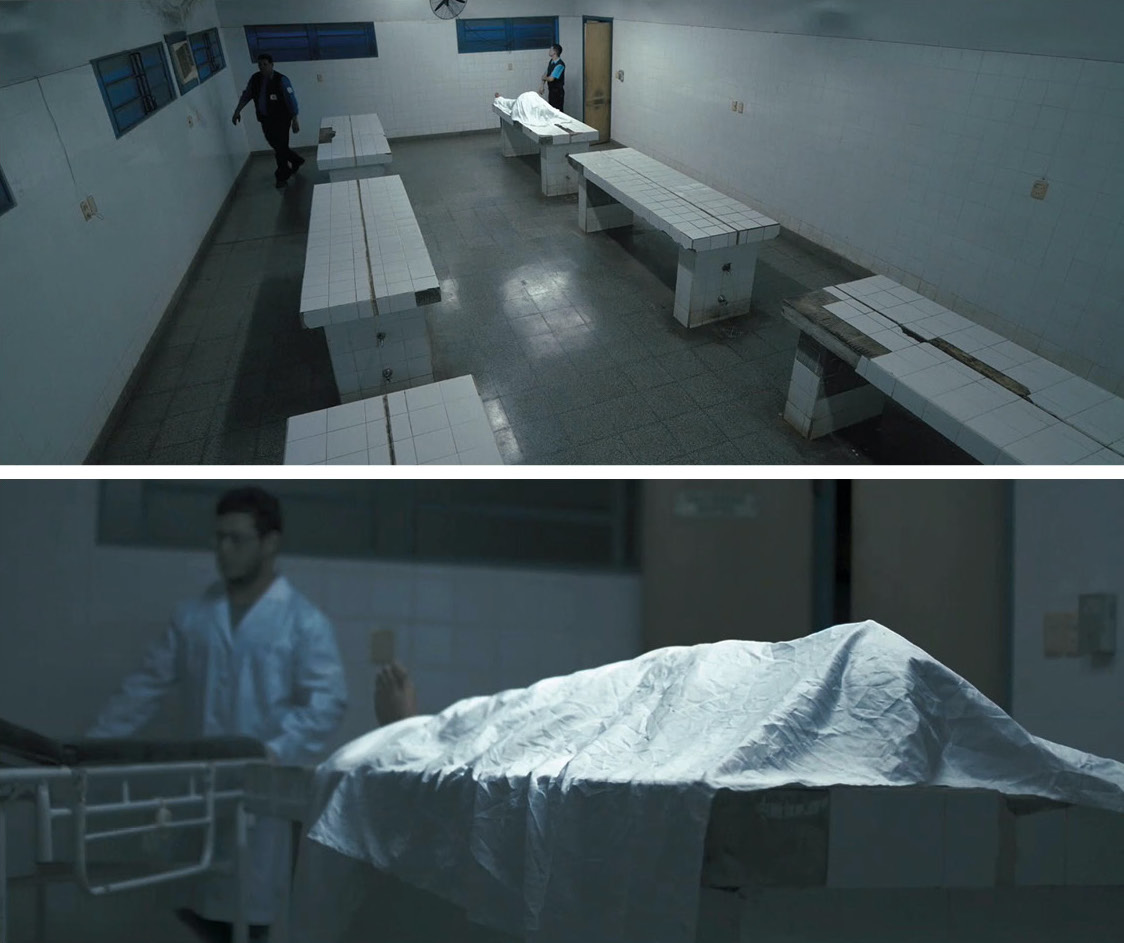 Dos momentos de "Morgue". Cortesía