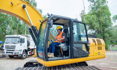 Angélica Verón es la vicecampeona de competencia de operadores de maquinaria. Foto: Cavialpa.