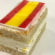 Pastel de la bandera de España. Foto: Infobae.