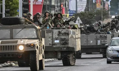 Tropas israelíes en la frontera con Líbano. Foto: AFP.