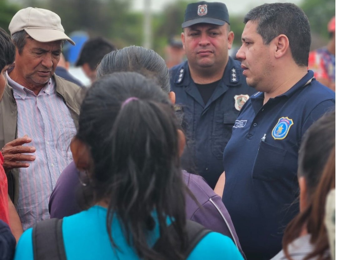 Intervención policial. Foto: Ñanduti.