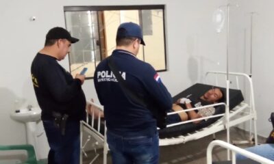 Supuesto sicario fue detenido luego de sufrir un accidente. Foto: Gentileza.