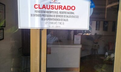 Consultorio Odontológico Grossling de Loma Pytã ofrecía intervenciones dentales y estéticas sin registro sanitario. Foto: MSP BS.