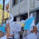 Manifestación de familiares de los presos frente al Ministerio de Justicia. Foto: Captura.