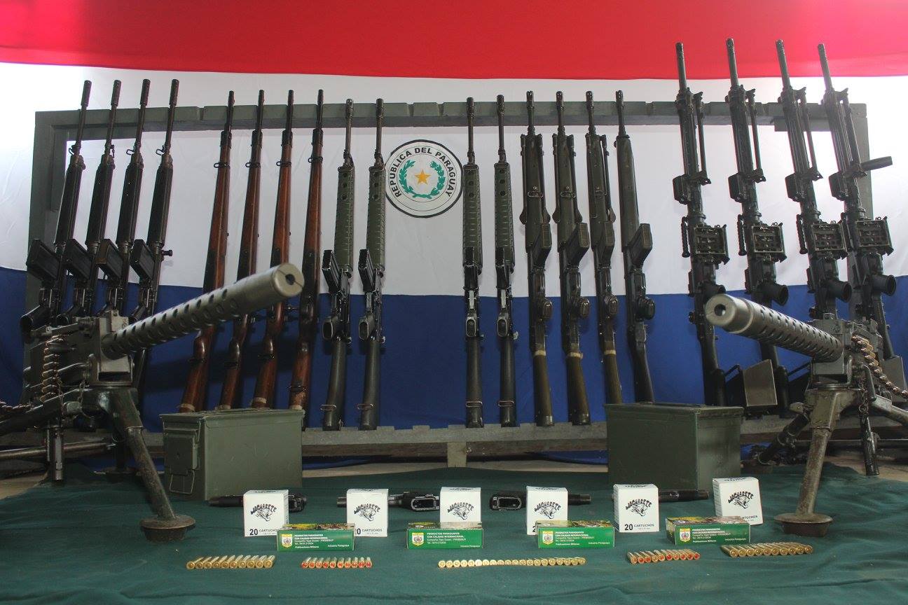 Armas paraguay material bélico. Foto: Gentileza.