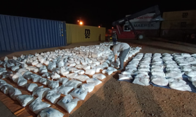 Las drogas estaban en bolsas de arroz. Foto: R. 780 AM.