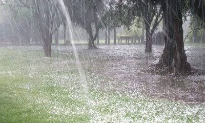 Anuncian tormenta eléctrica con caída de granizos. Foto: Gentileza.