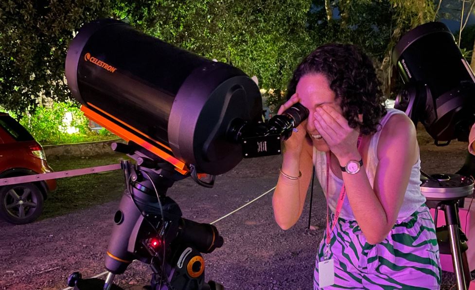 Observación astronómica gratuita. Foto: gentileza.