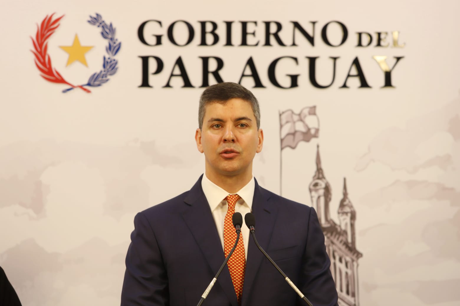 Santiago Peña, presidente de la República del Paraguay. Foto: Archivo.