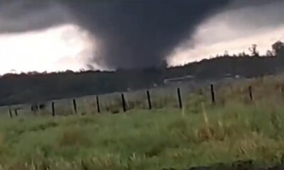 Tornado en Mbocayaty del Yhaguy en el Departamento de Cordillera. Foto: captura.