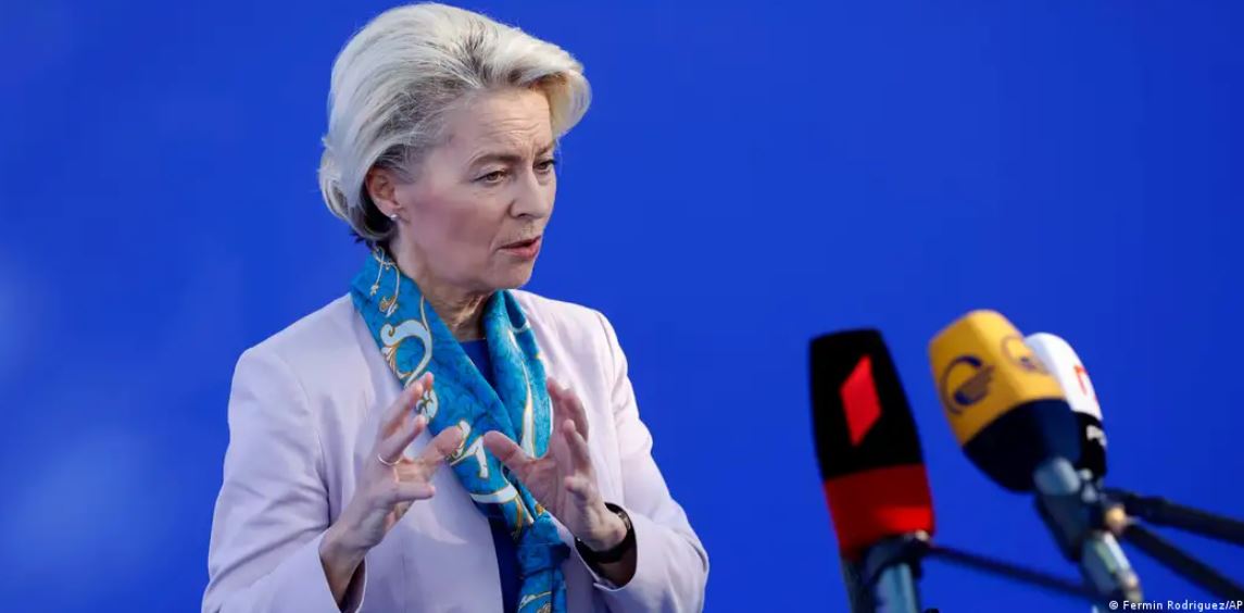 La presidenta de la Comisión Europea, la alemana Ursula von der Leyen. Foto: DW.