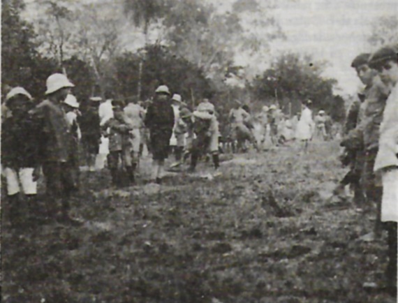 Fiesta del árbol en el Parque Caballero de Asunción, 1921. Archivo del autor