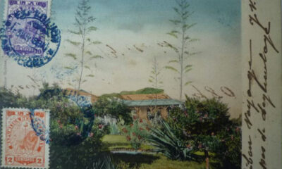 Postal de jardín en San Bernardino. Ca. 1900. Cortesía